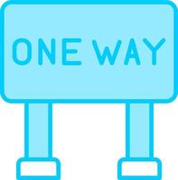 One Way Vector Icon