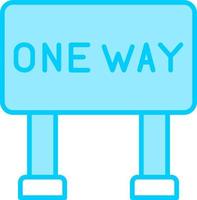 One Way Vector Icon