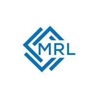 mrl letra logo diseño en blanco antecedentes. mrl creativo circulo letra logo concepto. mrl letra diseño. vector