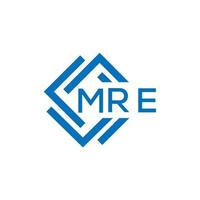 MRE letter logo design on white background. MRE creative circle letter logo concept. MRE letter design. vector