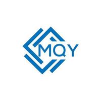 MQY letter logo design on white background. MQY creative circle letter logo concept. MQY letter design. vector
