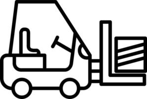 Forklift Vector Icon