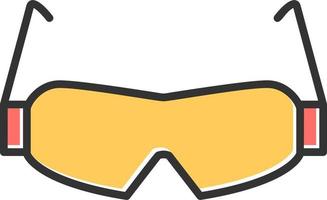 la seguridad gafas de protección vector icono