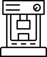 Hydraulic Press Vector Icon