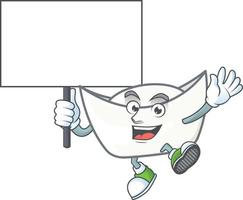 Chinese white ingot mascot vector