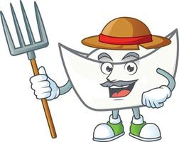 Chinese white ingot mascot vector