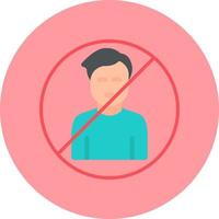 Man Blacklist Vector Icon