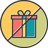 Rejected Gift Vector Icon