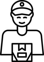 Delivery Man Vector Icon