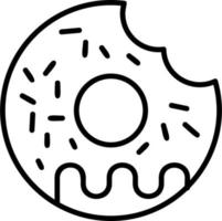 icono de vector de donut