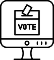 Online Voting Vector Icon