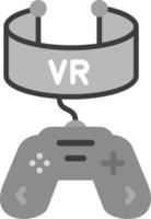 vr juego vector icono