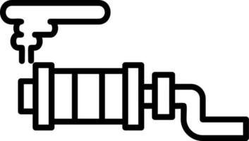 Exhaust Pipe Vector Icon