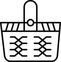 Picnic Basket Vector Icon