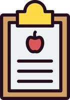 Diet Report Vector Icon