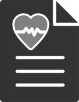 Heart Beat Report Vector Icon