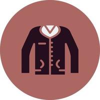 icono de vector de chaqueta