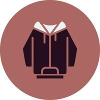 icono de vector de sudadera con capucha