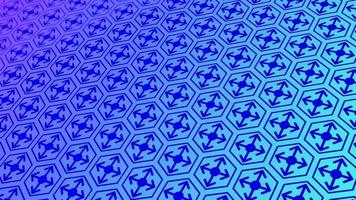 animated abstract pattern with geometric elements in blue tones gradient background video