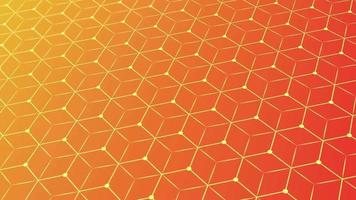 animated abstract pattern with geometric elements in yellow-orange tones gradient background video