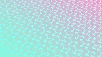 animiert abstrakt Muster mit geometrisch Elemente im Blau Rosa Gradient Hintergrund. video