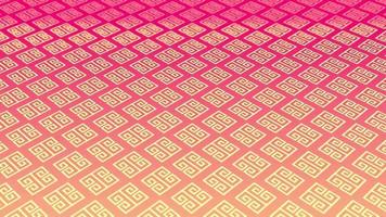 animated abstract pattern with geometric elements in pink-gold tones gradient background video