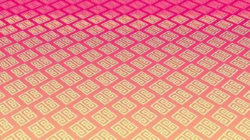 animiert abstrakt Muster mit geometrisch Elemente im rosa-gold Töne Gradient Hintergrund video