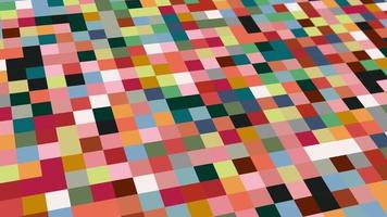 animated abstract pattern with geometric elements in multicolored tones gradient background video