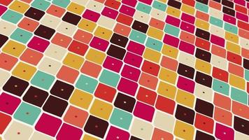 Pattern with geometric elements in multicolored tones. vector abstract gradient background video