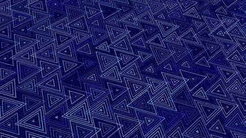 geanimeerd abstract patroon met meetkundig elementen in blauw tonen helling achtergrond video
