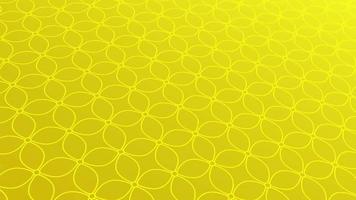 animiert abstrakt Muster mit geometrisch Elemente im golden Gelb Töne Gradient Hintergrund video