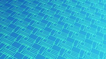 animated abstract pattern with geometric elements in blue tones gradient background video