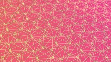 animated abstract pattern with geometric elements in pink-gold tones gradient background video