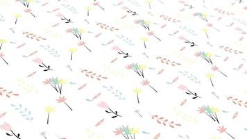 Animated abstract pattern with geometric elements in the form of flowers. pastel color gradient background video