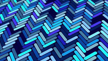 animated abstract pattern with geometric elements in blue tones gradient background video