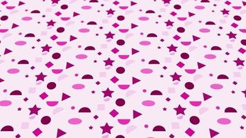 animated abstract pattern with geometric elements in pink tones gradient background video