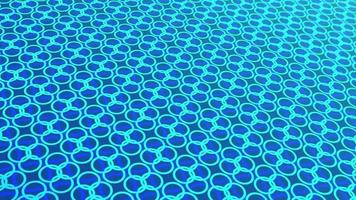 animated abstract pattern with geometric elements in blue tones gradient background video