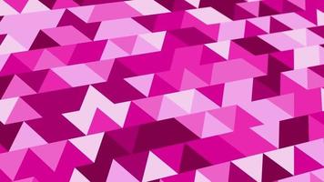 animated abstract pattern with geometric elements in pink tones gradient background video