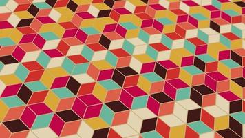 Pattern with geometric elements in multicolored tones. vector abstract gradient background video