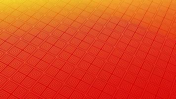 animiert abstrakt Muster mit geometrisch Elemente im Gelb Orange Töne Gradient Hintergrund video