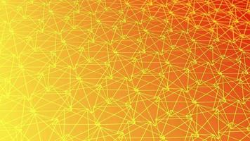 animiert abstrakt Muster mit geometrisch Elemente im Gelb Orange Töne Gradient Hintergrund video