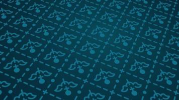 animated abstract pattern with geometric elements in blue tones gradient background video
