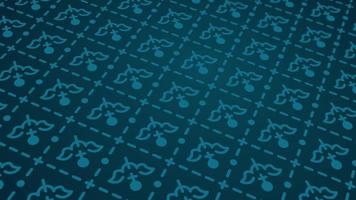 animated abstract pattern with geometric elements in blue tones gradient background video