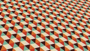 animated abstract pattern with geometric elements in multicolored tones gradient background video