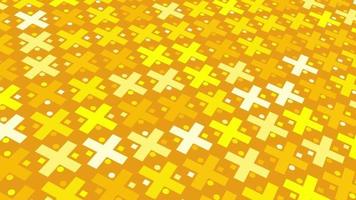 animated abstract pattern with geometric elements in golden yellow tones gradient background video