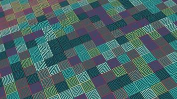 animated abstract pattern With geometric elements in retro vintage tones. gradient background