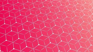 animato astratto modello con geometrico elementi nel oro rosa toni pendenza sfondo video