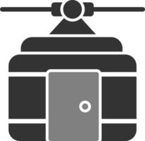 icono de vector de cabina de teleférico