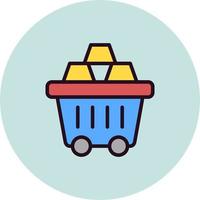 Mining Cart Vector Icon