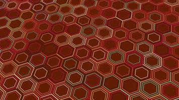 animated abstract pattern with geometric elements in red-multicolored tones gradient background video